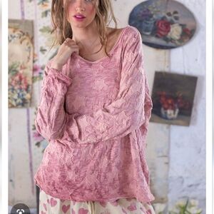 Magnolia Pearl Viggo Longsleve Pink Stars OS